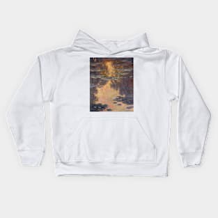 Waterlilies - Claude Monet Kids Hoodie